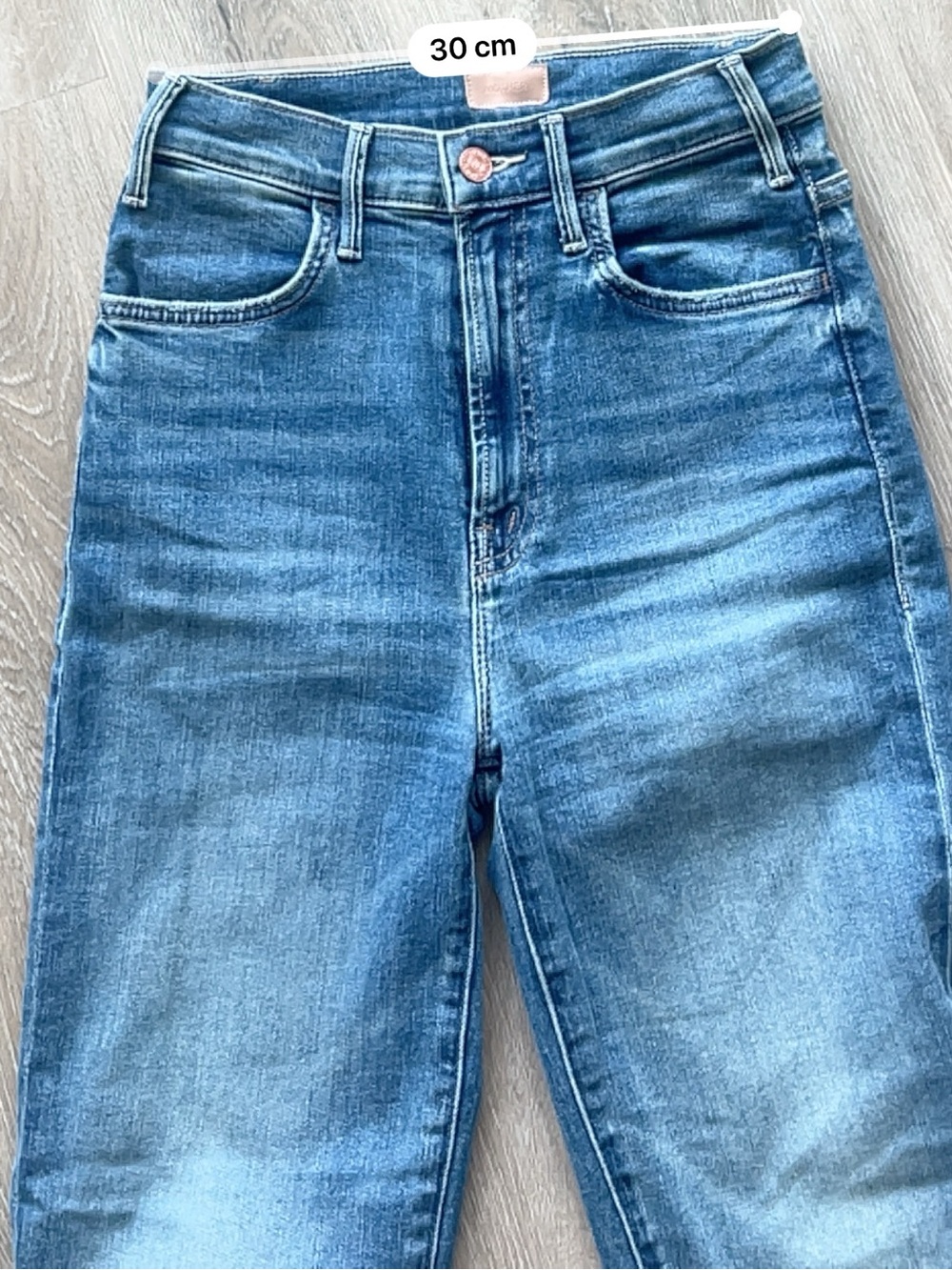 MOTHER Women's Dark Blue Flare Jeans - Picture 8 of 11